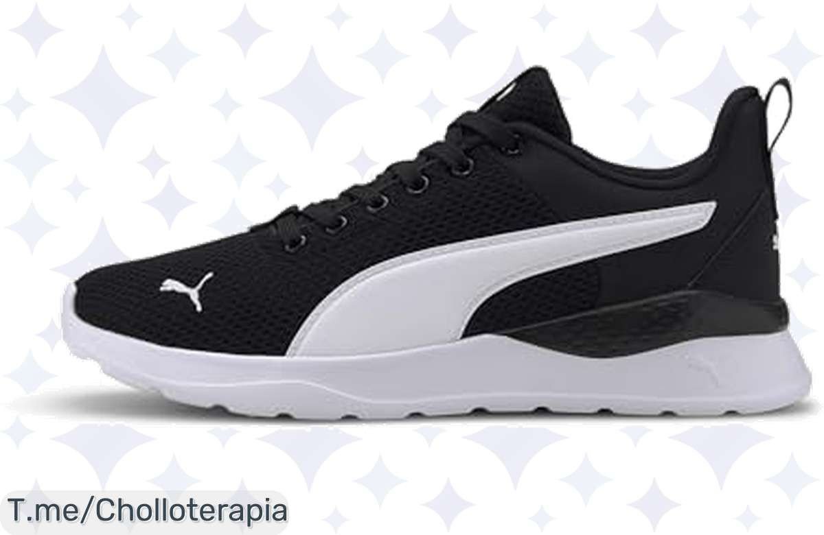 Luce increíble y corre como nunca con las PUMA Anzarun Lite Jr: entresuela EVA y agarre brutal a un precio loco. ¡No te quedes sin el tuyo, oferta limitada!