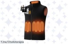 Mantente caliente este invierno con el chaleco calefactable: 3 niveles de calor, 6 zonas y un super chollo que no se repetirá, ¡compra ya antes de que se agote!