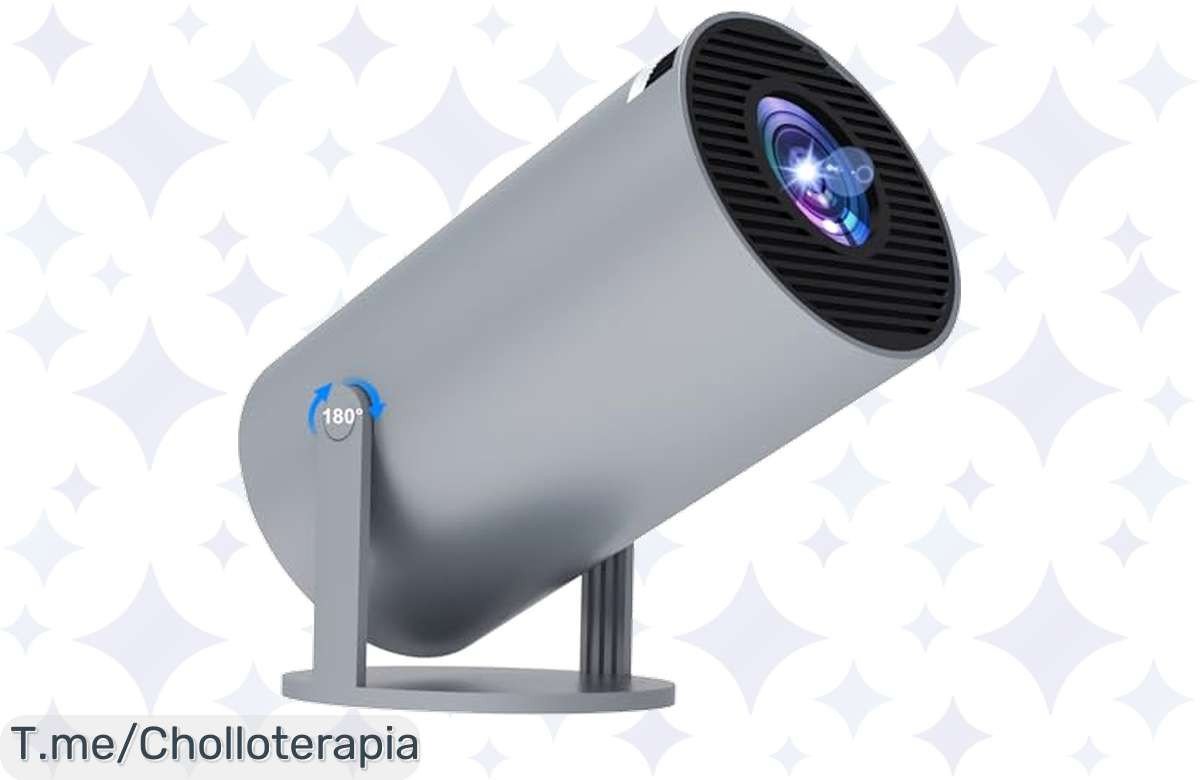 Mini proyector portátil 4K con WiFi y Bluetooth a precio loco, transforma cualquier lugar en cine y vive la experiencia que siempre soñaste. ¡Consigue el tuyo antes de que se agoten!