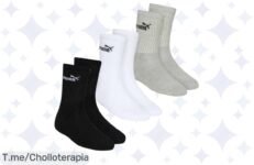 No dejes escapar este ofertón: 3 pares de calcetines PUMA Elements que te ofrecerán comodidad y estilo, ¡aprovéchalo ahora antes de que se agoten!