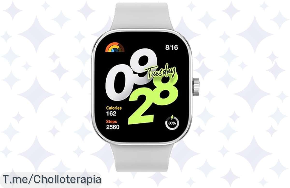 Obtén el Xiaomi Redmi Watch 4 a un precio loco: Pantalla AMOLED gigante, llamadas Bluetooth y 20 días de batería, ¡aprovecha este super chollo antes que se acabe!