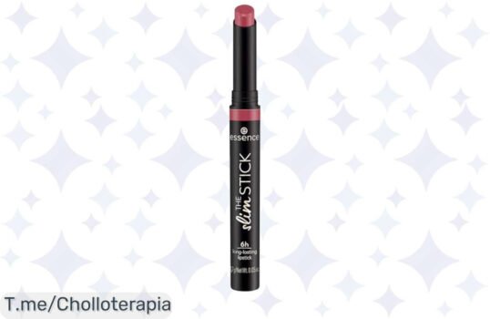 Pintalabios Esence The Slim Stick: Color rosa intenso y textura cremosa que dura 6 horas Aprovecha este ofertón vegano, ¡las existencias son limitadas, compra ya!