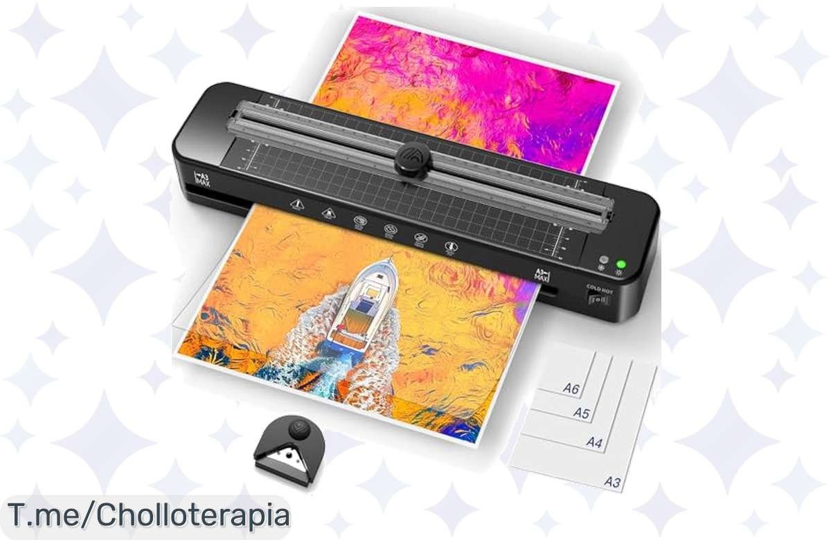 Potencia tu creatividad con la plastificadora A3 a un precio loco: laminación rápida en menos de 2 minutos. ¡No dejes pasar este super chollo, compra ya antes que se agote!