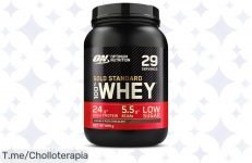 Potencia tu entrenamiento con Gold Standard Whey, el super chollo que te ayuda a ganar músculo rápido ¡No te quedes sin tu ofertón, actúa antes de que se agote!