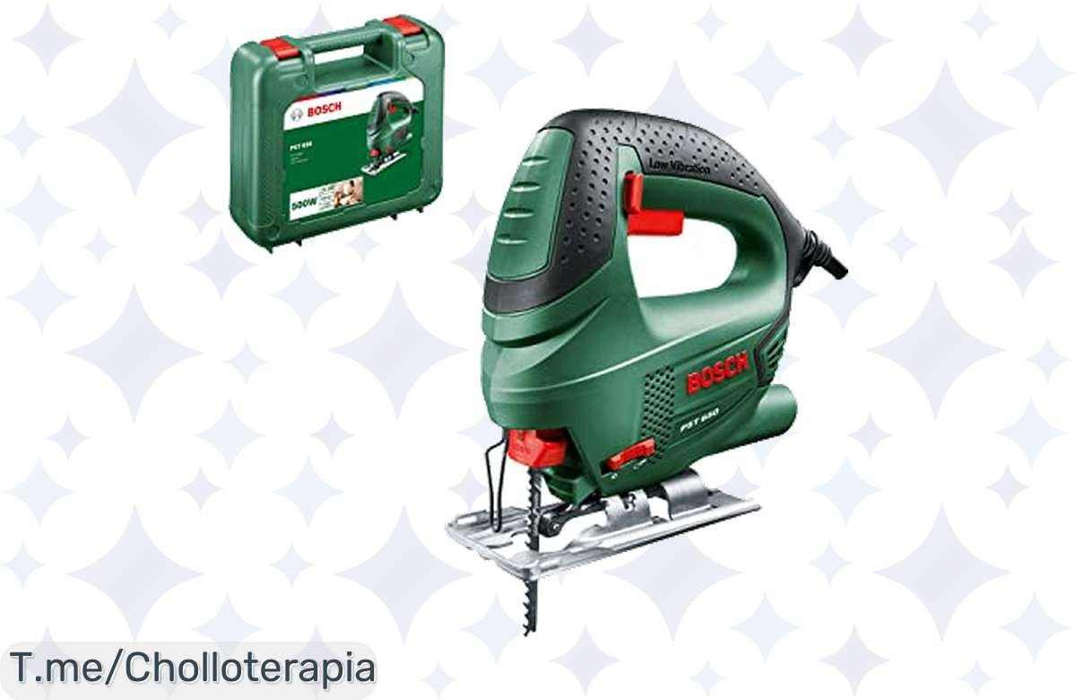 Redefine tu manera de trabajar con la Bosch Sierra de Calar PST 650, ¡con un descuento brutal! Corta madera como mantequilla. ¡No dejes pasar este ofertón único, actúa ya!