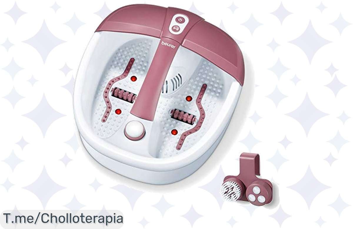 Relájate como nunca con el Beurer FB 35: Hidromasaje, burbujas y aromaterapia en un solo producto. ¡No te pierdas este ofertón, solo por tiempo limitado!