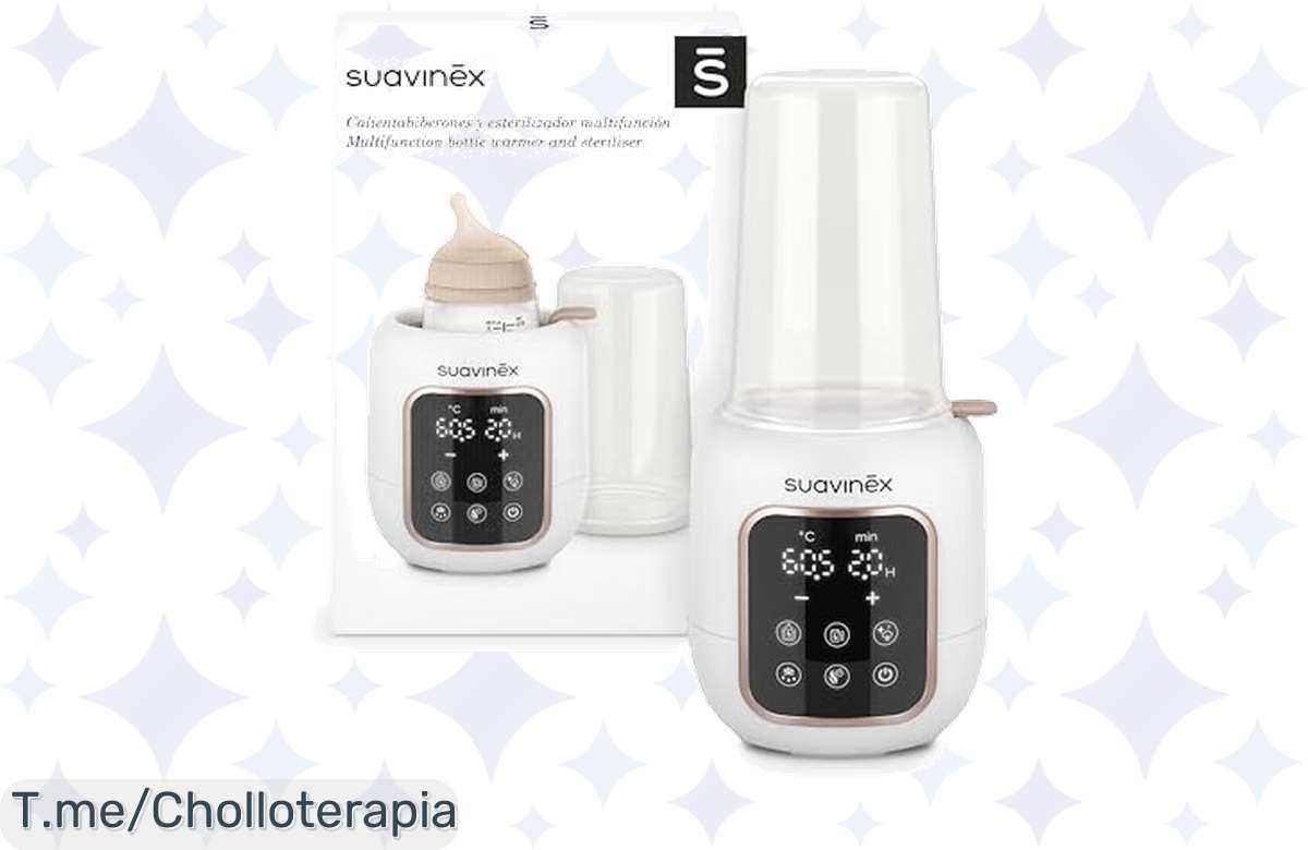 Revoluciona la hora del biberón con nuestro calentabiberones y esterilizador 2 en 1 a un precio loco. ¡Simplifica tu vida y aprovecha esta oferta limitada ya!