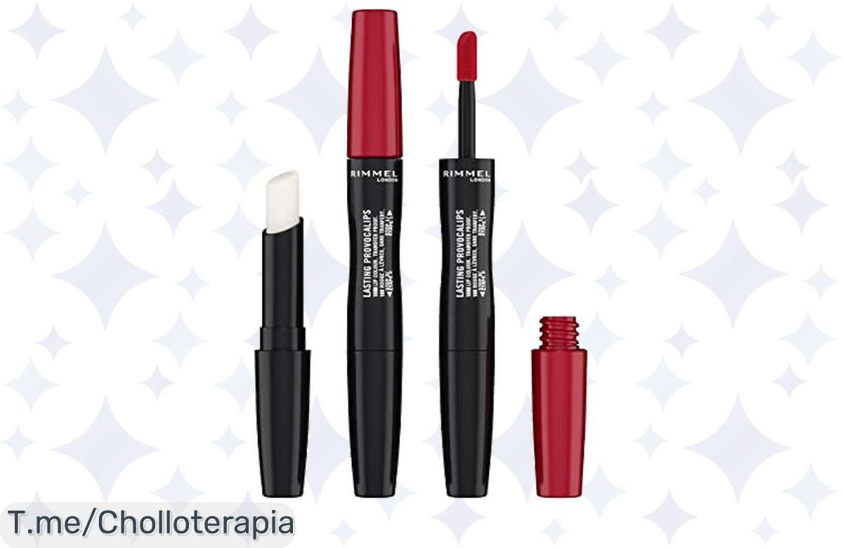 Rimmel Lasting Provocalips: ¡El chollo que transforma tus labios! Hidratación y brillo duraderos por 16 horas en solo 2 pasos. ¡Actúa ya y deslumbra con este ofertón único!