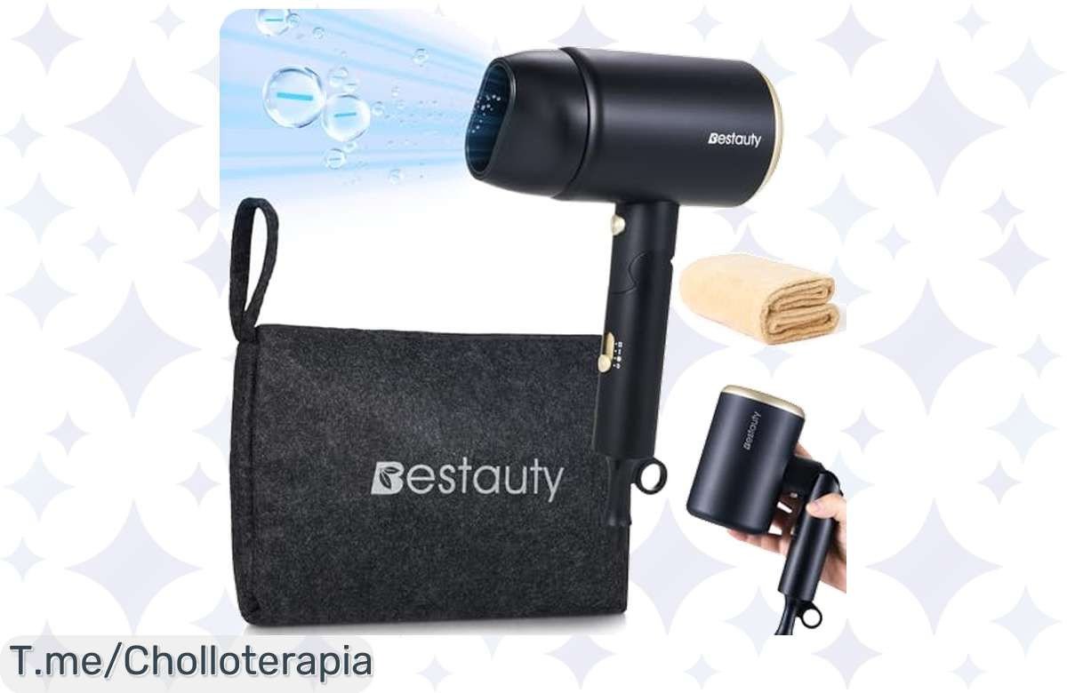 Secador de pelo Bestauty a precio loco: 2000W de potencia, ultra portátil y cuida tu cabello. No dejes pasar este ofertón, ¡la oferta es limitada y nunca vista!