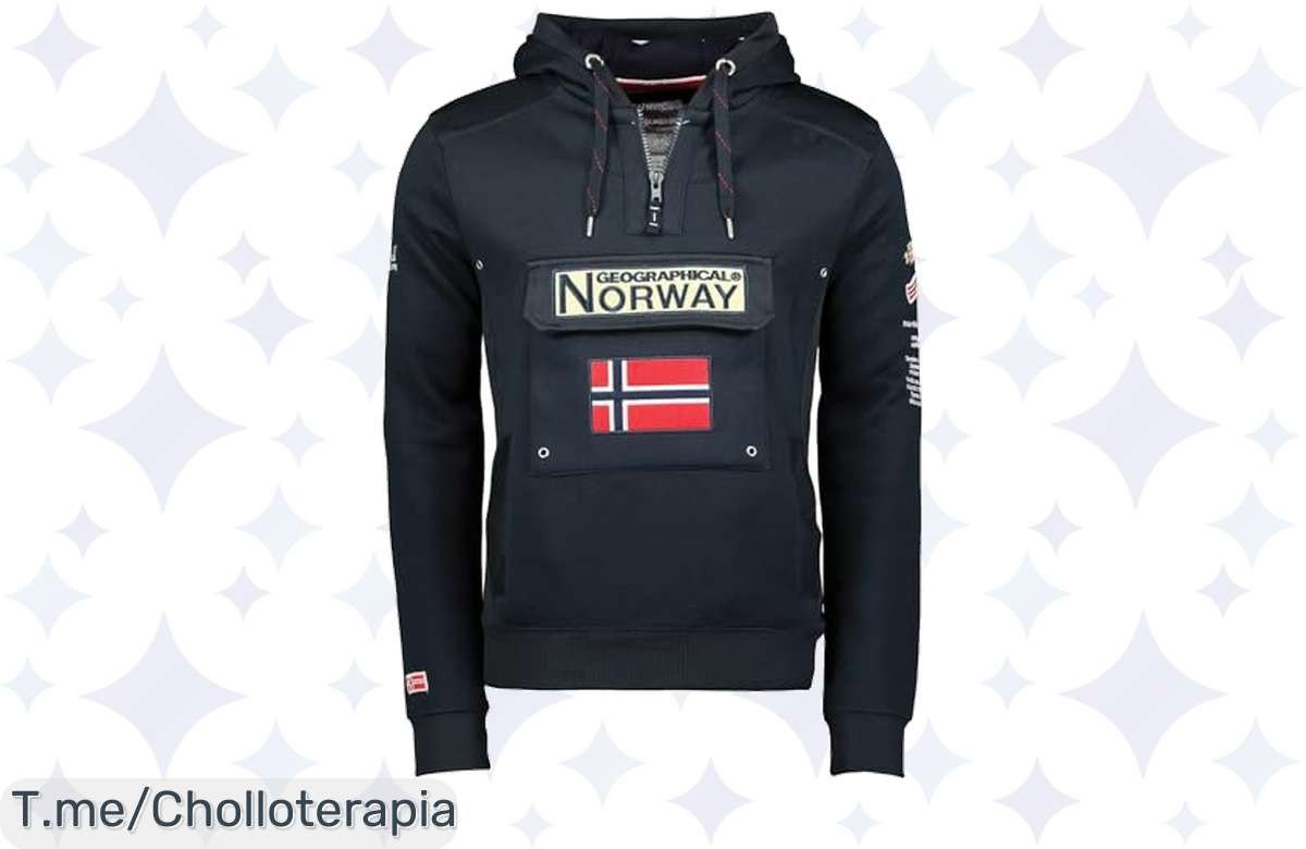 Sudadera Geographical Norway GYMCLASS: Super chollo con elasticidad total para moverte libremente y lucir increíble. ¡Oferta limitada, compra ahora o te quedas sin la tuya!