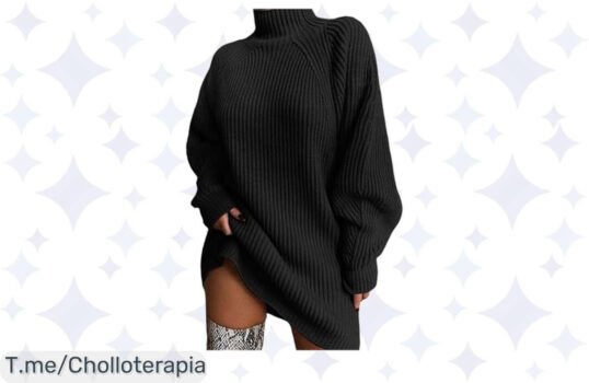 Super chollo del invierno: Suéter Cuello Alto Mujer Elegante con un precio loco y calidad nunca vista ¡Compra ahora y no te quedes sin el tuyo antes de que se agote!