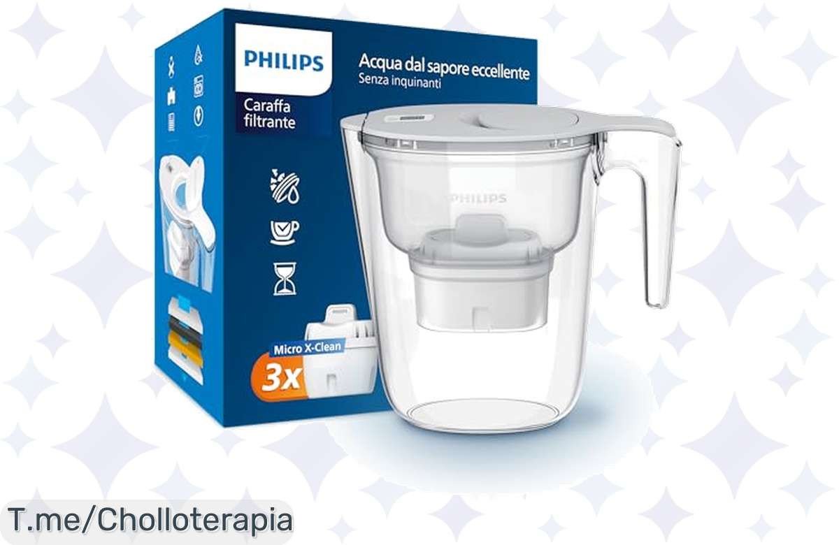 Transforma Tu Hidratación Con El Filtro Philips + 3 Cartuchos A Un Precio Loco, Sabor Mejorado Y Agua Pura Sin Microplásticos ¡Aprovecha Este Ofertón Antes De Que Se Agoten!