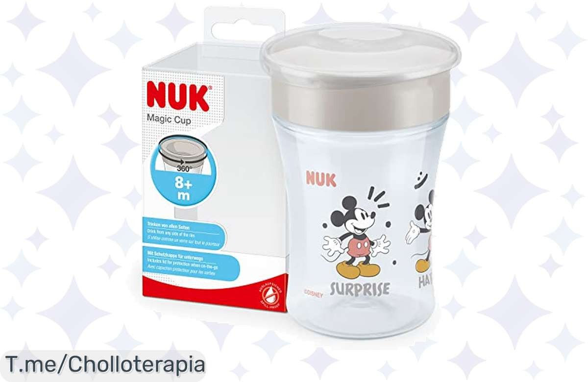 Transforma la hora de la merienda con el NUK Magic Cup: el vaso 360° que elimina derrames y hará feliz a tu bebé. ¡Aprovecha este ofertón antes de que se agote!