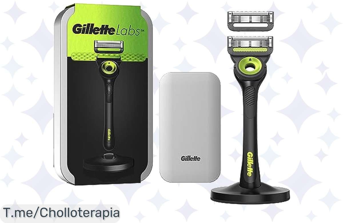 Transforma tu afeitado con GilletteLabs: la máquina que exfolia y afeita en una sola pasada, ¡durabilidad de por vida! Aprovecha este ofertón y compra ahora antes de que se agote.