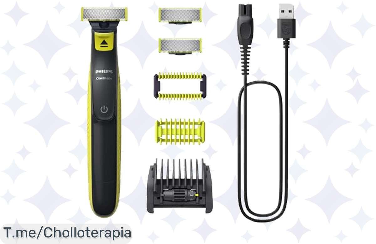 Transforma tu afeitado con el super chollo de Philips OneBlade: 12,000 cortes por minuto para un acabado perfecto. ¡No dejes pasar esta oferta única, compra ya!
