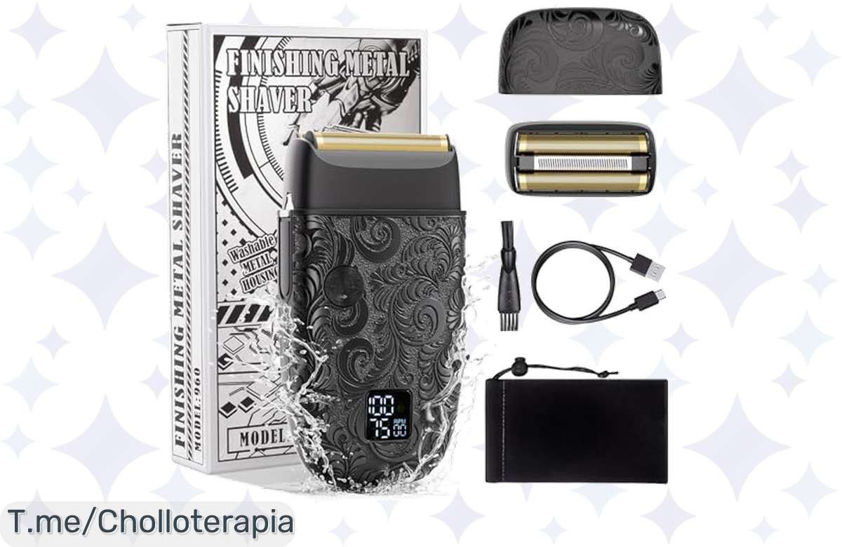 Transforma tu afeitado con la Bestauty Afeitadora Eléctrica: cuchillas triples para un acabado perfecto, batería duradera y pantalla LCD. ¡No dejes pasar este ofertón limitado!