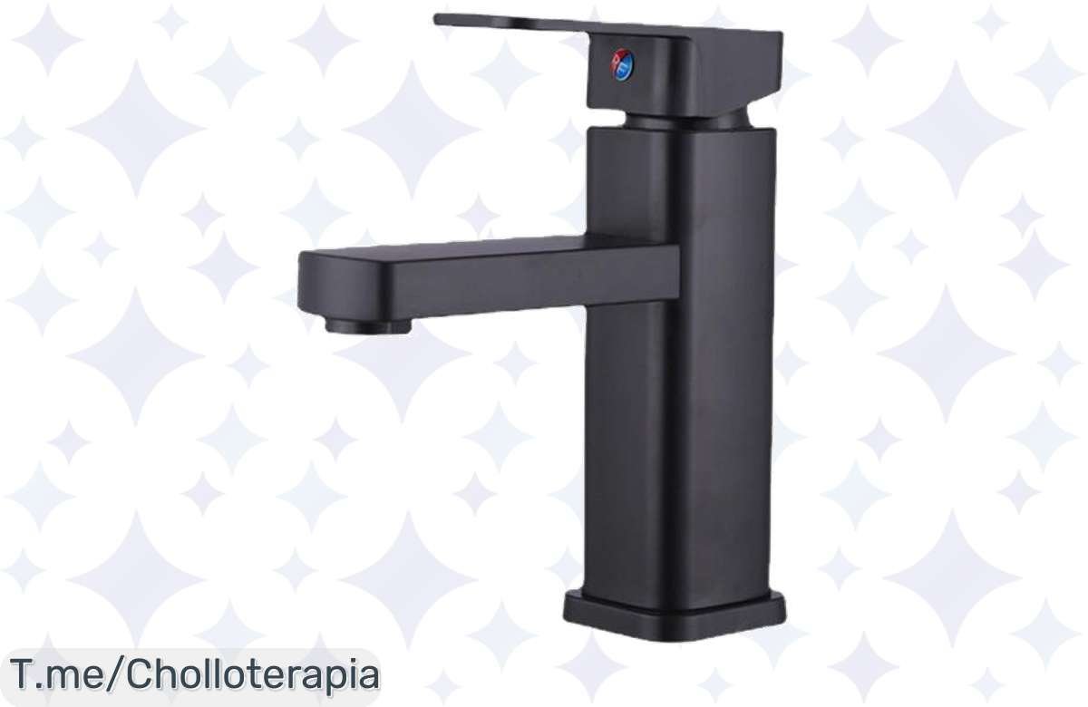 Transforma tu baño con el Grifo Negro Mate de Base Cuadrada, un super chollo que aporta modernidad y funcionalidad. ¡Compra ahora antes de que se agote esta oferta única!