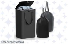 Transforma tu baño con el cesto de ropa sucia con tapa, 100L de capacidad y 2 bolsas lavables, aprovecha este ofertón único antes de que se agote y ahorra hoy mismo