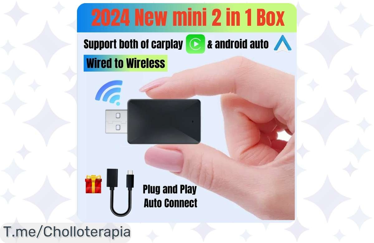 Transforma tu coche con el AI Box 2 en 1, plug and play, y lleva Carplay y Android Auto a tu vida por un precio loco, ¡ofertón limitado que no puedes dejar escapar!