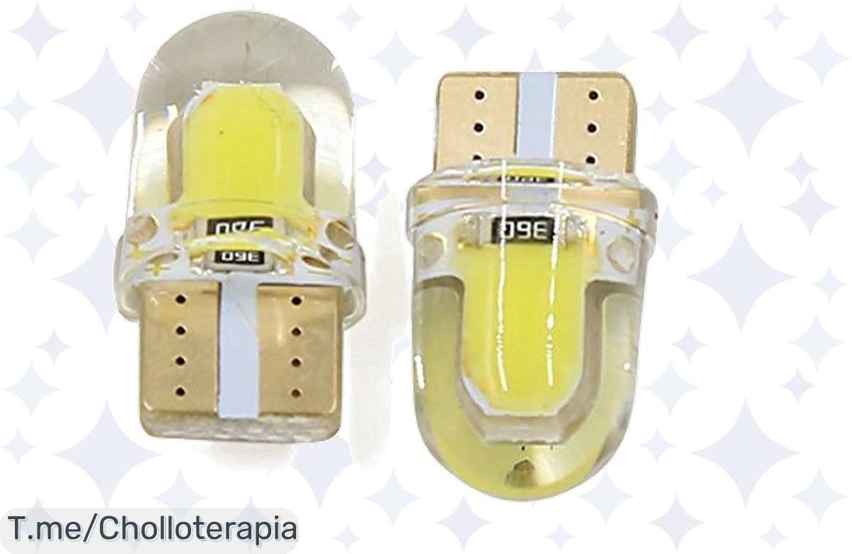 Transforma tu coche con las luces LED T10 a precio loco, impermeables y fáciles de instalar, ¡aprovecha este ofertón y renueva tu auto antes de que se agote!