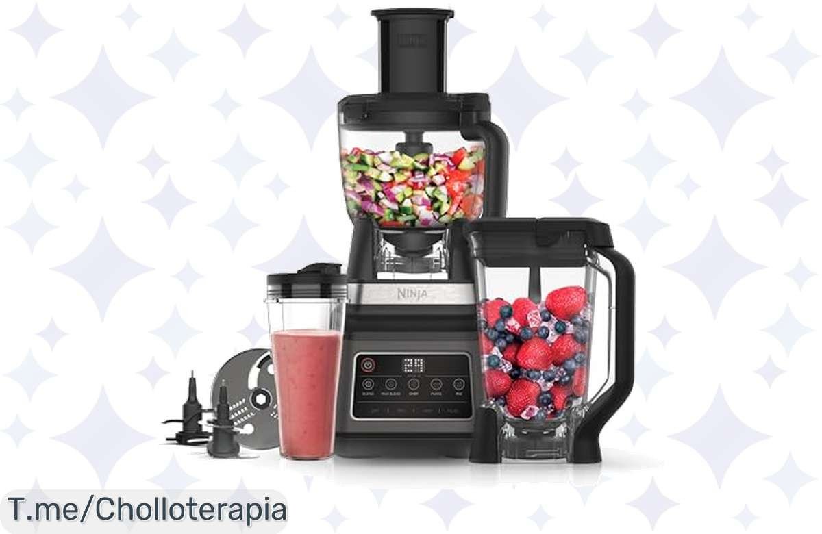 Transforma tu cocina con el Ninja Procesador 3 en 1: un super chollo que bate, pica y mezcla como un pro. Aprovecha esta oferta limitada y actúa ya para disfrutarlo.