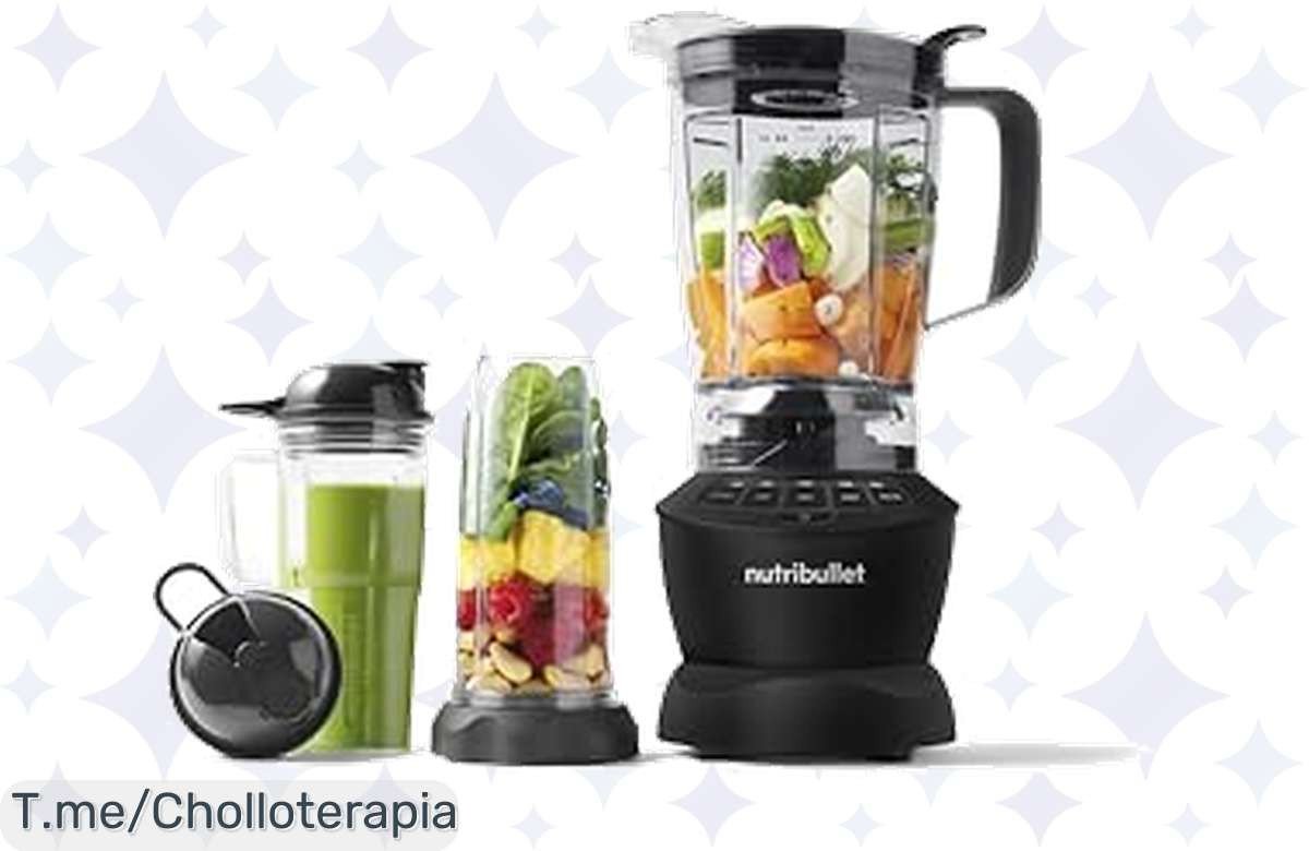 Transforma tu cocina con el Nutribullet Blender Combo a precio loco y disfruta de su potente motor de 1200 W. Aprovecha este ofertón limitado y compra ahora antes de que se acabe.