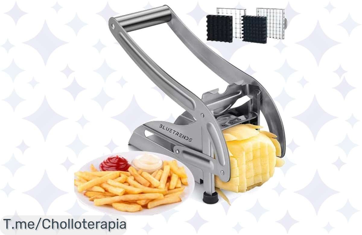 Transforma tu cocina con el cortador de patatas BLUETRENDS: productividad al máximo y ahorro instantáneo, ¡aprovecha este ofertón antes de que se agote!