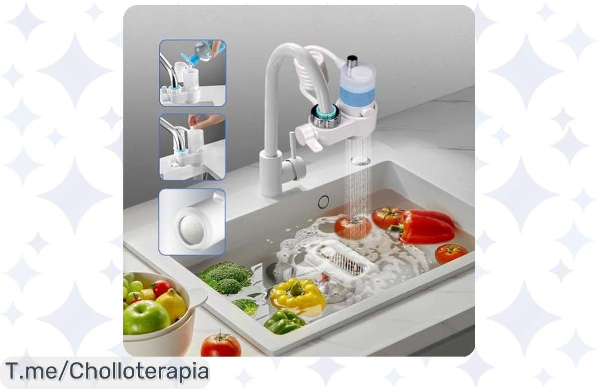 Transforma tu cocina con el grifo 360°: ¡dispensador de jabón automático y ducha escamoteable a un precio loco! Oferta limitada, ¡compra ahora y ahorra a lo grande!