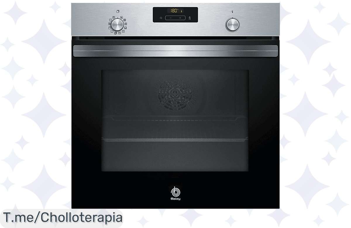 Transforma tu cocina con el horno Balay 3HB4841X2, un super chollo con pirolítico y hidrolítico que te hará brillar en la cocina. ¡Aprovecha esta oferta limitada y no te lo pierdas!