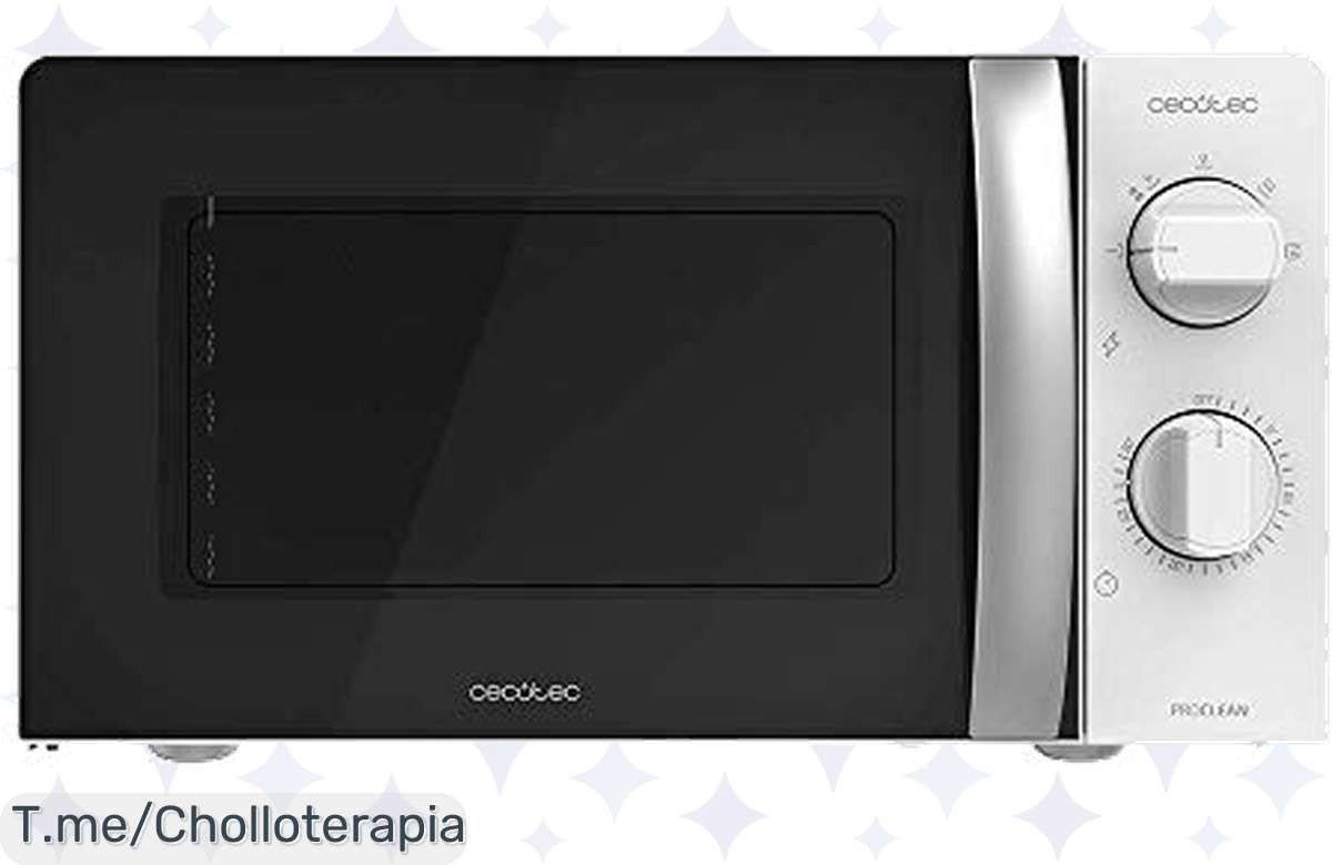 Transforma tu cocina con el microondas Cecotec ProClean 2010 a un precio loco: cocina rápido y sin quemaduras. ¡Aprovecha este ofertón antes de que se agote!