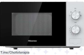 Transforma tu cocina con el microondas Hisense H20MOWP1, disfruta de cocción multifase y limpieza sin esfuerzo, no pierdas este ofertón, ¡compra ya y cocina como un chef!