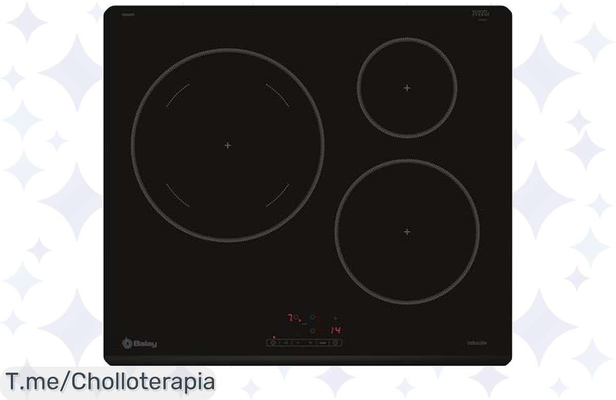 Transforma tu cocina con la Balay 3EB865FR, la placa de inducción que acelera tus comidas y facilita la limpieza. ¡Aprovecha este super chollo antes de que se acabe!