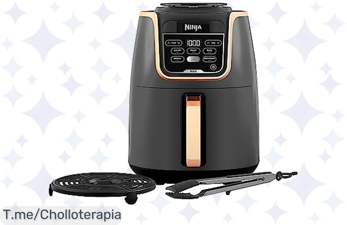 Transforma tu cocina con la Ninja MAX Freidora de aire: tecnología 5 en 1, ¡preparaciones rápidas y saludables! Aprovecha este ofertón y ahorra a lo grande. ¡Compra ya, stock limitado!