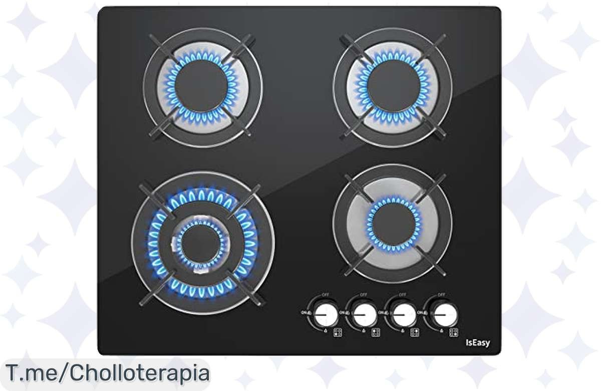 Transforma tu cocina con la Placa Autosuficiente de 4 Quemadores, limpieza fácil y seguridad garantizada. Aprovecha este ofertón único antes de que se agote. ¡Compra ya!