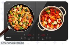 Transforma tu cocina con la Placa de Inducción CIARRA CBTIH2, un super chollo con 2 potentes fuegos y control total ¡Aprovecha el ofertón y cocina como un chef hoy mismo!