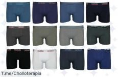 Transforma tu comodidad con el pack de 12 calzoncillos boxer Uomo y disfruta del mejor ajuste al 95% de algodón ¡No dejes pasar este ofertón limitado y compra ya!