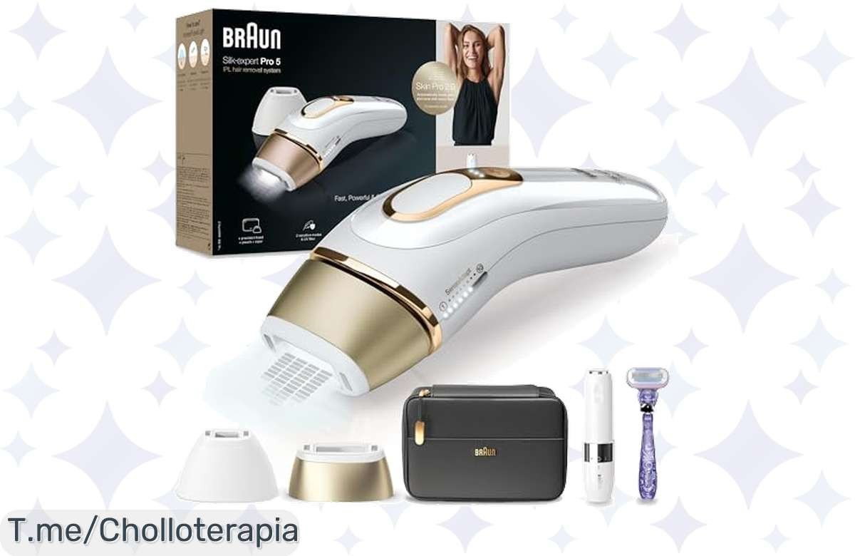 Transforma tu depilación con Braun Silkexpert Pro 5: resultados increíbles en 3 semanas y piel suave como nunca. ¡Aprovecha este ofertón limitado y actúa ya!