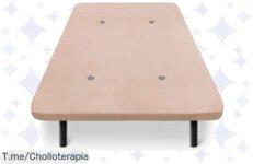 Transforma tu descanso con la base tapizada HOGAR24, un soporte sólido y fresco a un precio loco ¡Aprovecha este ofertón limitado y mejora tus noches ya!