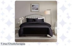 Transforma tu dormitorio con el lujoso juego de sábanas Gnomvaie, suave y elegante a un precio de ganga; ¡aprovéchalo ahora y dale un toque moderno a tu espacio antes que se agote!