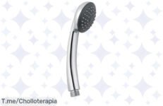 Transforma tu ducha en un oasis de lujo con la alcachofa Wirquin, chorro ajustable para tu comodidad y diseño cromado que embellece ¡Aprovecha este ofertón antes que se agote!
