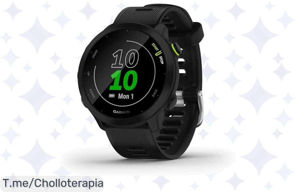 Transforma tu entrenamiento con el Garmin Forerunner 55, el reloj GPS que monitorea tu salud en tiempo real. ¡Aprovecha el super chollo y mejora tu rendimiento ya!