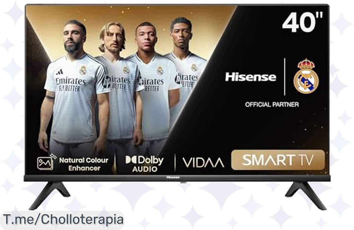 Transforma tu entretenimiento con la Hisense 40A4N Smart TV HD de 40 pulgadas, colores vibrantes y modo juego, ¡super chollo limitado que no puedes dejar pasar!