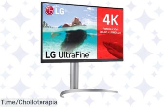 Transforma tu espacio de trabajo con el monitor LG: imágenes vibrantes y diseño elegante a un precio loco ¡No te pierdas este super chollo, actúa ya antes de que se agote!