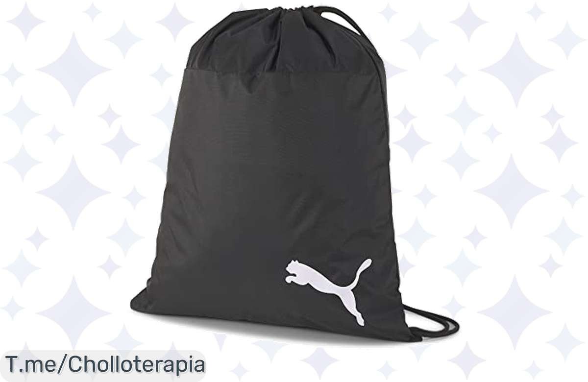 Transforma tu estilo con el PUMA teamGOAL 23 Gym Sack: super chollo con cierre ajustable y cuerdas dobles. ¡No dejes pasar este ofertón, stock limitado!