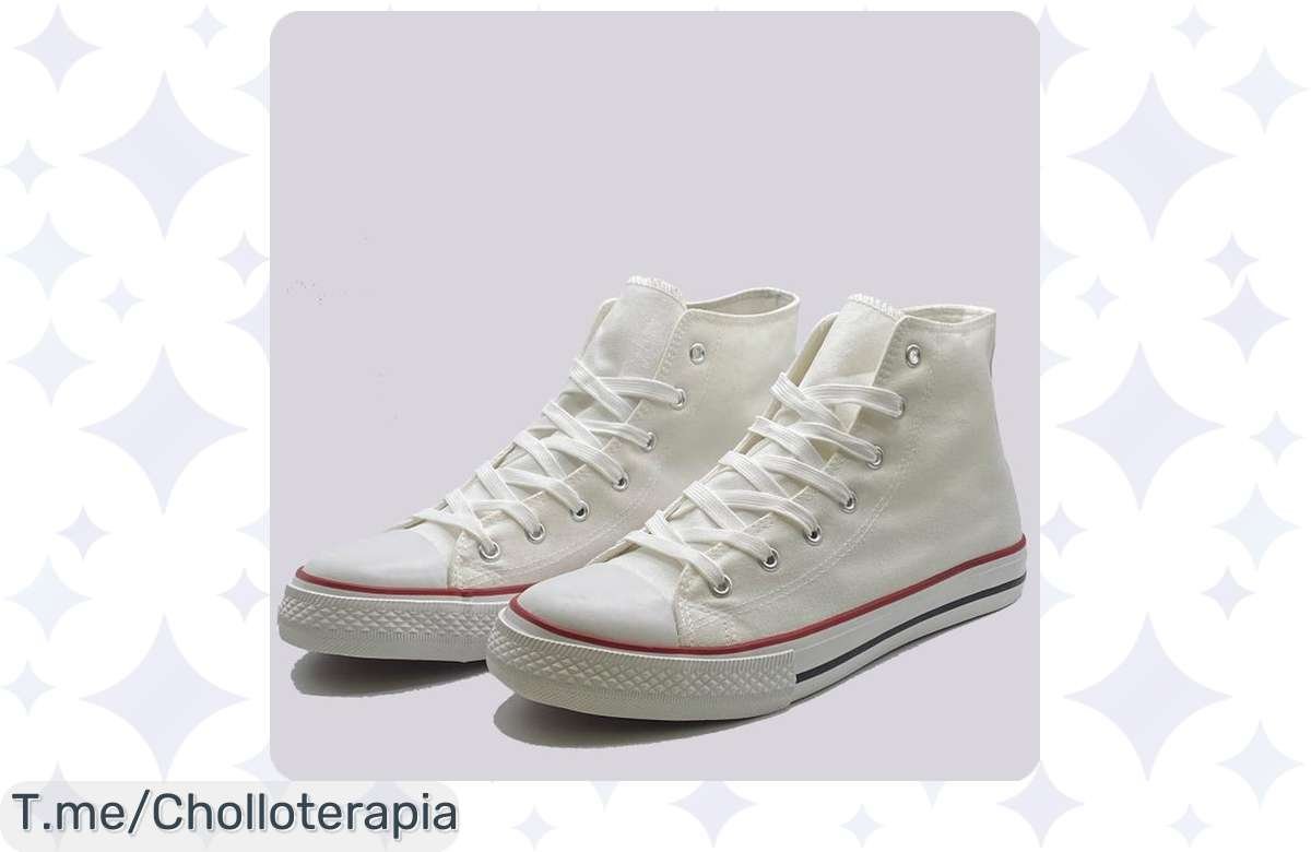 Transforma tu estilo con las JZ Hermanos: Zapatillas de lona alta con cordón, un super chollo de comodidad única que te hará lucir espectacular ¡Compra ya antes de que se agoten!