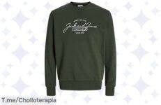 Transforma tu estilo diario con la Sudadera JACK & JONES Jjferris: diseño exclusivo y comodidad inigualable Aprovecha este ofertón de locura antes que se agote ¡Actúa ya!