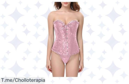 Transforma tu figura con el corset sexy gótico que aplanará tu vientre y realzará tu silueta, aprovecha este chollazo y haz tu compra antes que se acabe el tiempo