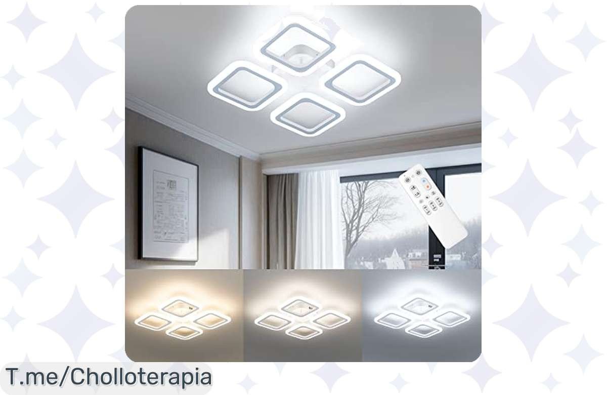 Transforma tu hogar con OTREN Plafón LED: luz regulable y mando a distancia, ¡super chollo que reduce tu factura de luz! Aprovecha este ofertón antes de que se agote. ¡Compra ya!
