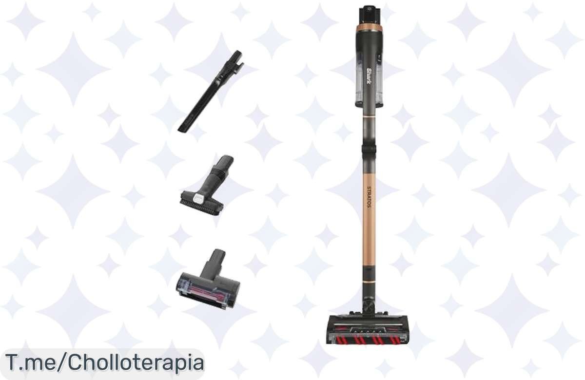 Transforma tu hogar con Shark Stratos: 60 min de autonomía y tecnología Anti Hair Wrap. Aprovecha este super chollo solo por tiempo limitado, ¡compra ya!