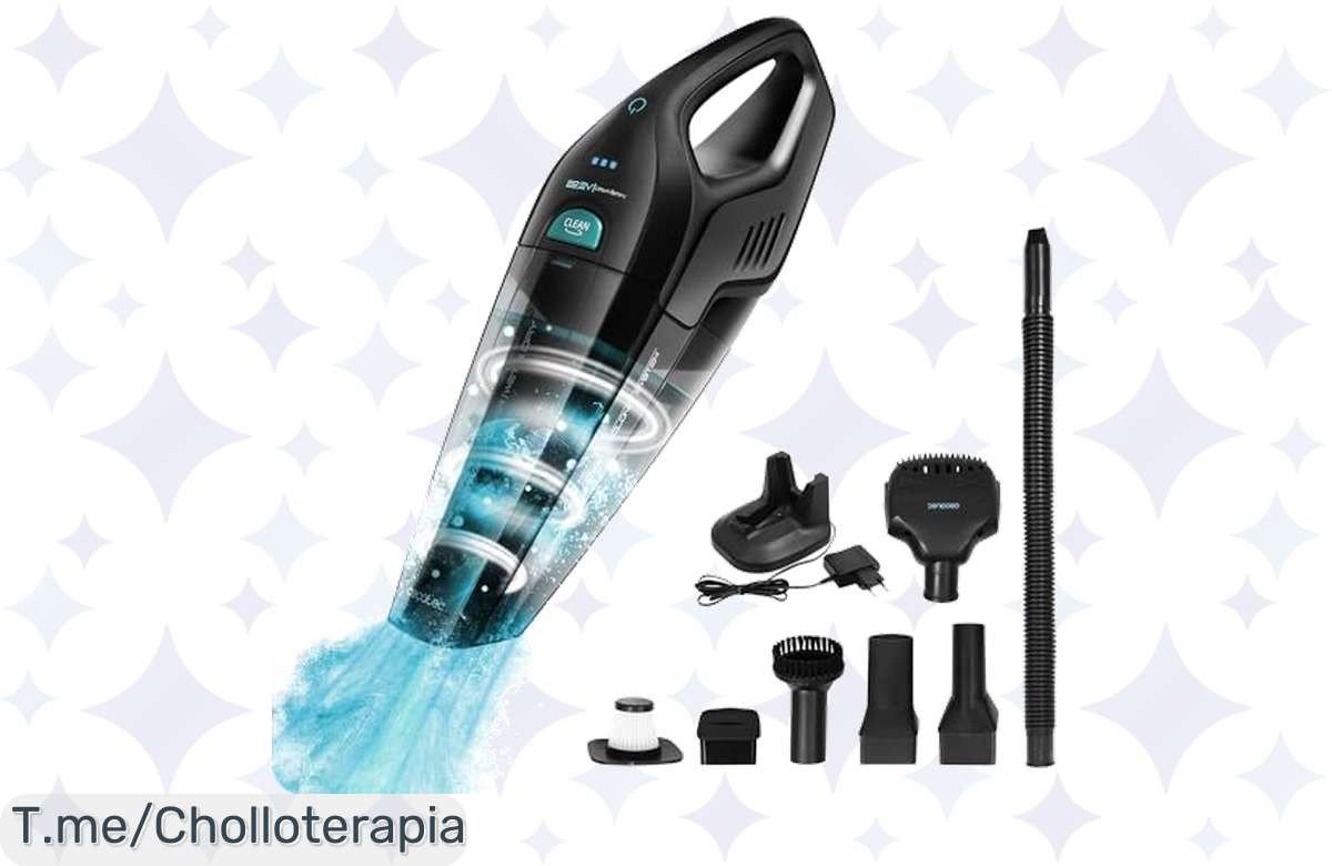 Transforma tu hogar con el Aspirador de Mano Conga: Potente y ligero, limpia en 25 minutos ¡No te pierdas este super chollo, cantidad limitada, compra ya!